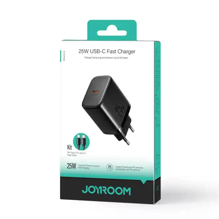 Joyroom JR-TCF11EU 25W Fast Charger With USB-C To USB-C Cable